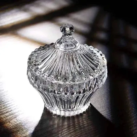 Set khay kèm 2 thố pha lê CROWN JEWEL GLASS WARE