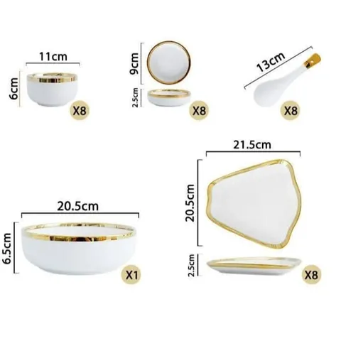Bộ đồ ăn Vidcor cao cấp 33 món