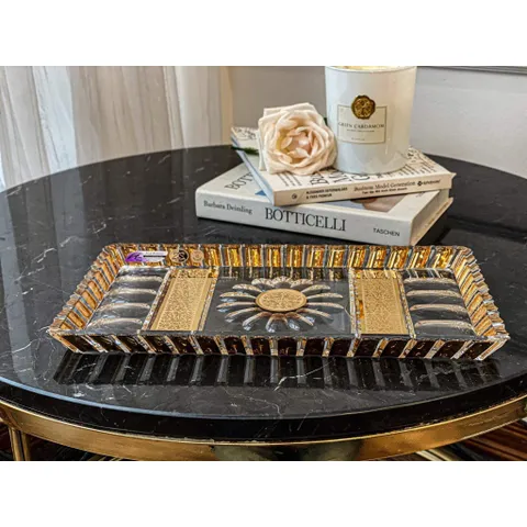 SET THỐ PHA LÊ MẠ VÀNG 24K TIỆP KHẮC