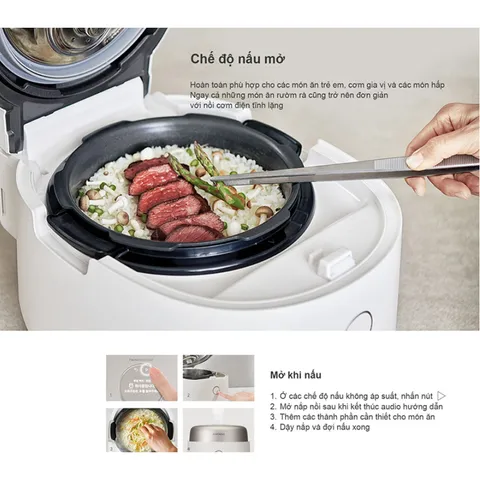 [BẢO HÀNH CHÍNH HÃNG] NỒI CƠM CAO TẦN CUCKOO NHTR1010FGW 1.8L (MADE IN KOREA)
