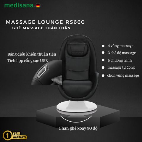 GHẾ MASSAGE MEDISANA RS 660 (NHẬP ĐỨC)