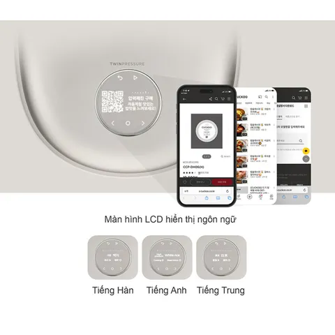 [BẢO HÀNH CHÍNH HÃNG] NỒI CƠM CAO TẦN CUCKOO NHTR1010FGW 1.8L (MADE IN KOREA)