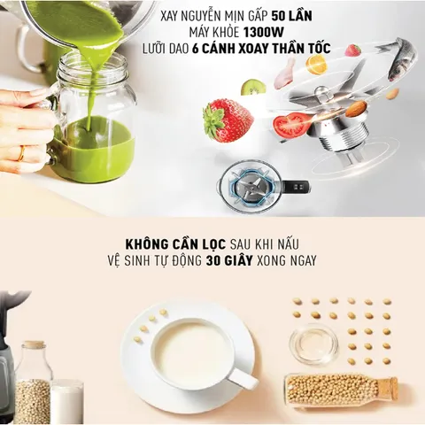 MÁY LÀM SỮA HẠT ĐA NĂNG TEFAL BL985A31 1300W ,BẢO HÀNH 24 THÁNG