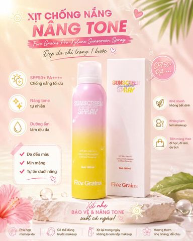 XỊT CHỐNG NẮNG NÂNG TONE FIVE GRAINS PRO-XYLANE