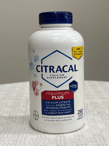 Citracal Maximum Plus + D3 280 viên - Viên uống bổ sung canxi của Mỹ