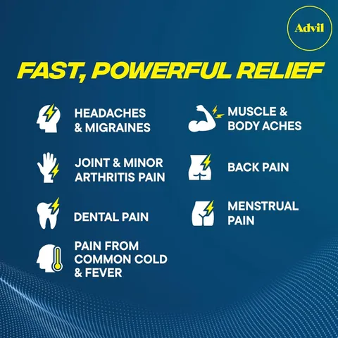 Advil Liqui Gels 200mg - Giảm Đau đầu, đau răng các vấn đề xương khớp, đau bụng kinh, 200 viên sản xuất Mỹ