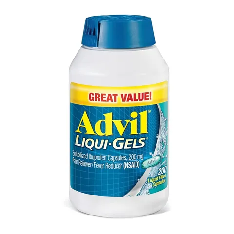 Advil Liqui Gels 200mg - Giảm Đau đầu, đau răng các vấn đề xương khớp, đau bụng kinh, 200 viên sản xuất Mỹ