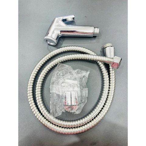 Bộ Vòi Xịt Vệ Sinh Bồn Cầu CTC05 chất liệu ABS mạ crôm Giả Inox 1,2M 