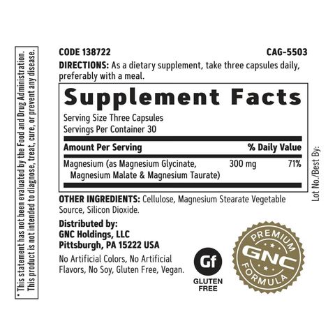 Viên Uống Bổ Sung Magie GNC Super Magnesium 300mg – 90 Viên