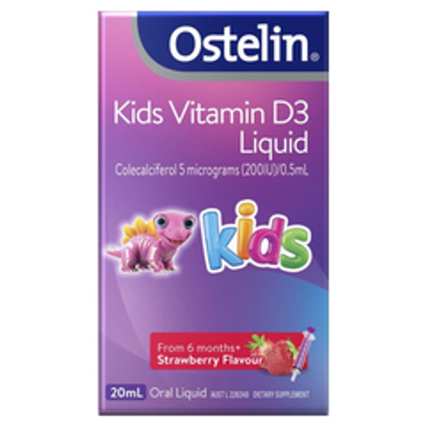 Vitamin D3 Ostelin dạng nước 20ml Liquid cho trẻ từ 6 tháng của Úc