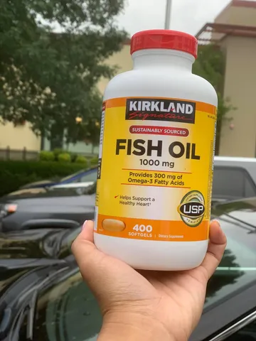 Viên uống dầu cá Kirkland Signature  Fish Oil 1000mg 400v