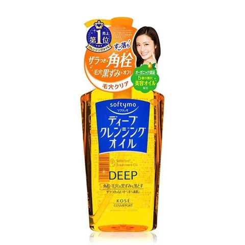 Dầu Tẩy Trang Kose Softymo Deep Cleansing Oil, là dầu tẩy trang nội địa Nhật Bản nổi tiếng với khả năng làm sạch sâu, cuốn trôi lớp trang điểm cứng đầu, bã nhờn và hỗ trợ giảm mụn đầu đen