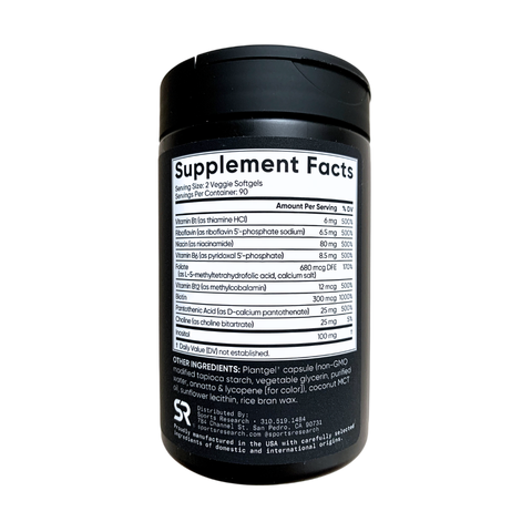 Viên Uống Bổ Sung Vitamin B Complex Sports Research Hỗ Trợ Sức Khỏe Tuần Hoàn Máu Thần Kinh Khoẻ Mạnh - YoungFit