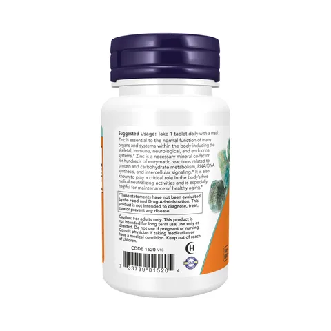 Viên Bổ Sung Kẽm Hữu Cơ Zinc Gluconate NOW Hỗ Trợ Nâng Cao Đề Kháng Giảm Mụn Điều Hòa Tiết Tố - YoungFit