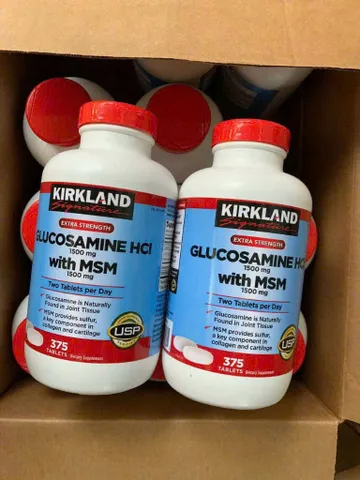Viên uống hỗ trợ xương khớp Kirkland Signature |375 viên| Giảm đau/Giảm viêm & Tái tạo sụn khớp [S/P Chuẩn Mỹ]