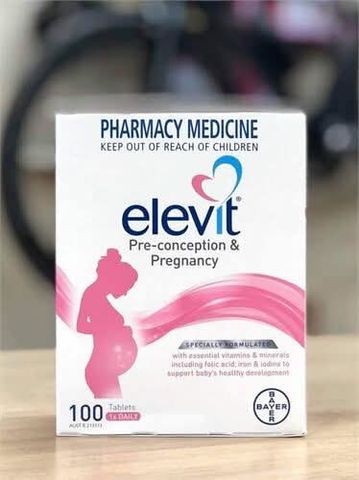 Vitamin Tổng Hợp Dành Cho Bà Bầu Elevit Úc 100 Viên