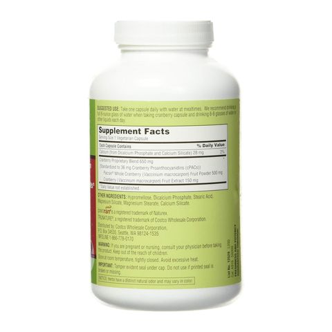 Cranberry Trunature 650mg - Hỗ trợ viêm đường tiết niệu bổ thận lọc thận 140 viên sản xuất Mỹ