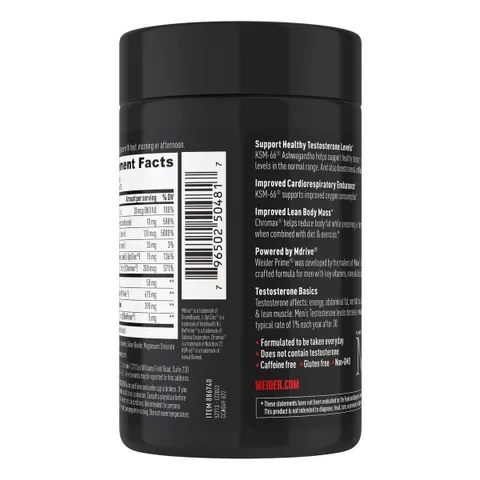 Weider Preme Support - Bản lĩnh phái mạnh 120 viên sản xuất Mỹ