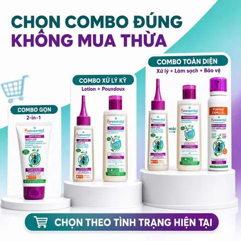 Tinh Chất Diệt Chấy Trứng Chấy Puressentiel 2 trong 1 100ML - Hiệu quả Loại bỏ Chấy và Trứng Chấy, cho Cả Gia Đình