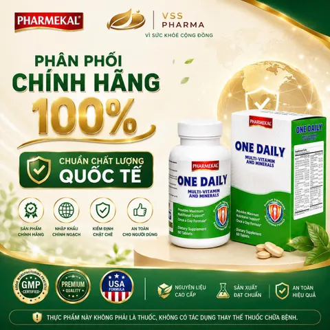 MULTIVITAMIN ONE DAILY HỘP 60 VIÊN - BỔ SUNG VITAMIN, KHOÁNG CHẤT