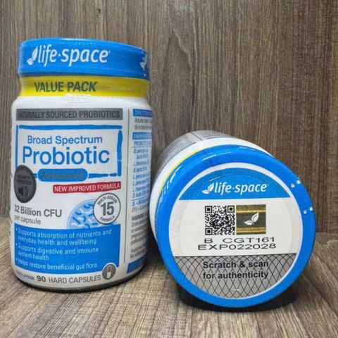 Men Vi Sinh Life Space Broad Spectrum Probiotic 40 Viên – 32 Tỷ Lợi Khuẩn Úc