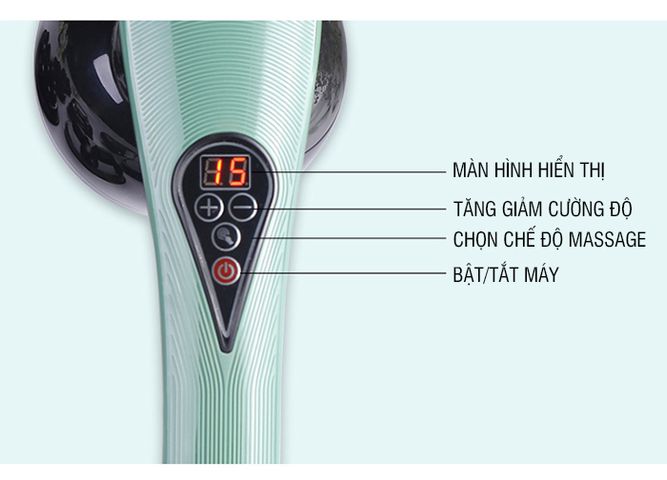 Máy Massage Cầm Tay Puli PL-661DC4 - 8 Đầu, Massage Hồng Ngoại Giảm Cân, Giải Pháp Vòng Eo Thon Gọn Tại Nhà