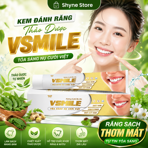 Kem Đánh Răng Vsmile 150g - Hương Vị Cà Phê Thơm Mát, Bảo Vệ Răng Miệng, Sạch Mảng Bám, Hơi Thở Tươi Mát Suốt 24 Giờ