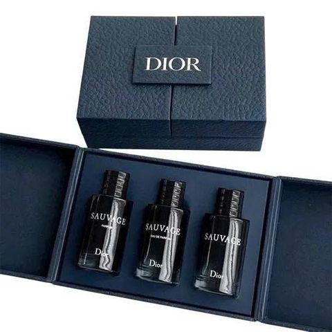 Set Nước Hoa Nam Dior Sauvage Mini Parfum + EDP + EDT (3 x 10ml)