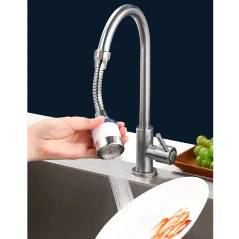 (Combo 02) Đầu nối vòi nước tích hợp bông lọc hoạt tính xoay 360