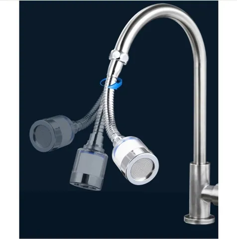 (Combo 02) Đầu nối vòi nước tích hợp bông lọc hoạt tính xoay 360
