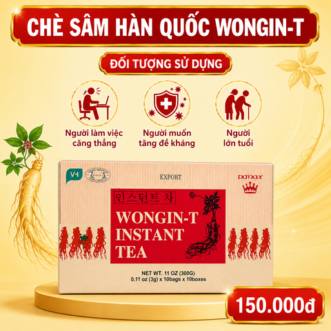 Trà Nhân Sâm Hàn Quốc 30g - Hỗ Trợ Giấc Ngủ Sâu, Tăng Cường Sức Đề Kháng, Sản Phẩm Chất Lượng Từ Hàn Quốc