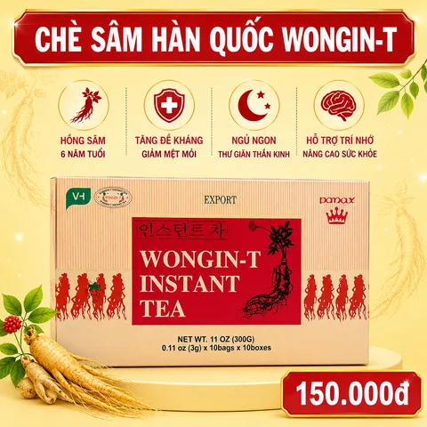 Trà Nhân Sâm Hàn Quốc 30g - Hỗ Trợ Giấc Ngủ Sâu, Tăng Cường Sức Đề Kháng, Sản Phẩm Chất Lượng Từ Hàn Quốc