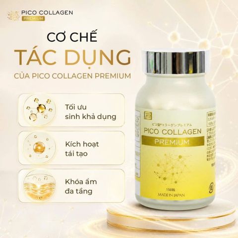 PICO COLLAGEN PREMIUM 150 Viên Nhật Bản – Bổ Sung Collagen Hỗ Trợ Da Săn Chắc, Căng Mịn