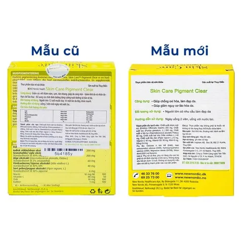 Viên uống giúp làm đẹp da, chống oxi hóa và giảm lão hóa da Skin Care Pigment Clear New Nordic (2 vỉ x 30 viên)