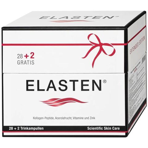 Nước uống bổ sung Collagen-Peptide, giúp giảm lão hóa da, tăng độ đàn hồi và giữ ẩm cho da, giúp da sáng mịn Elasten (28+2 ống x 25ml)