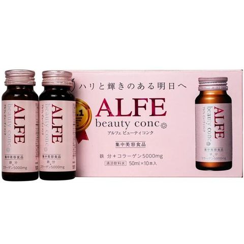 Nước uống bổ sung collagen Alfe Beauty Conc Taisho (10 chai x 50ml)