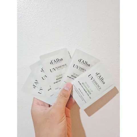 [Mini Gói 3ml]  - Sample Kem Chống Nắng d'Alba ToneUp (dalba) - Xanh Lá