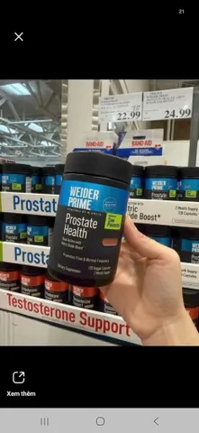 Weider Prime Prostate Health viên uống hỗ trợ sức khỏe tuyến tiền liệt 120 viên
