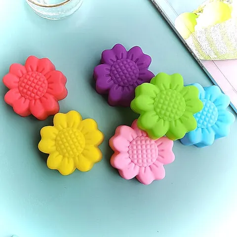 Bộ 10 khuôn rau câu silicone hoa hướng dương 3 lớp – Mã 1163