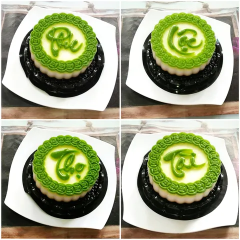 Khuôn làm bánh trung thu, rau câu Phúc Lộc Thọ Tài – Loại 10 cm - Mã số 1006