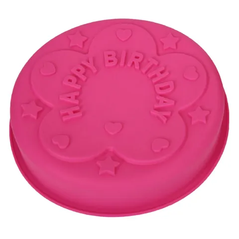 Khuôn silicone làm bánh, rau câu Happy Birthday - Loại 28 cm – Mã 1012