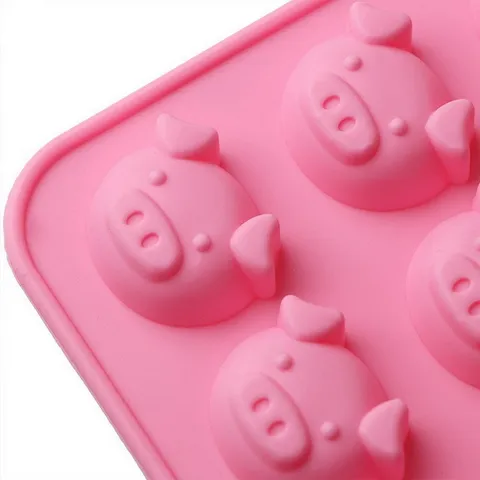 Khuôn rau câu silicone 16 mặt heo con – Mã 1087