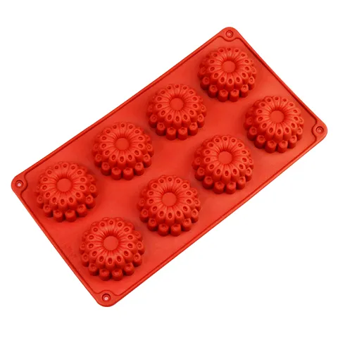 Khuôn silicon làm bánh, rau câu, socola 8 đuôi công – Mã số 1293 790449