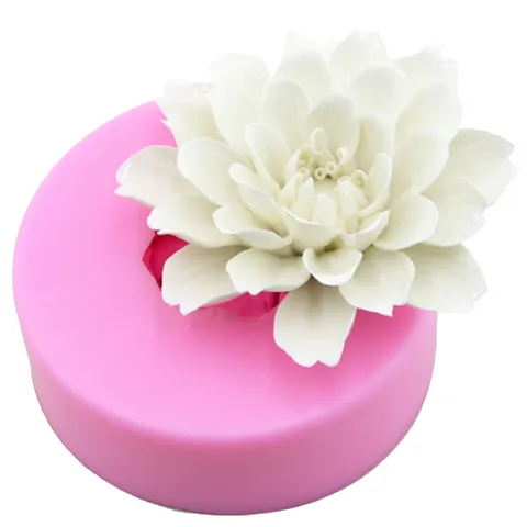 Khuôn silicone làm rau câu hoa cúc 3 tầng đại đóa - Loại 11 cm - Mã 1384
