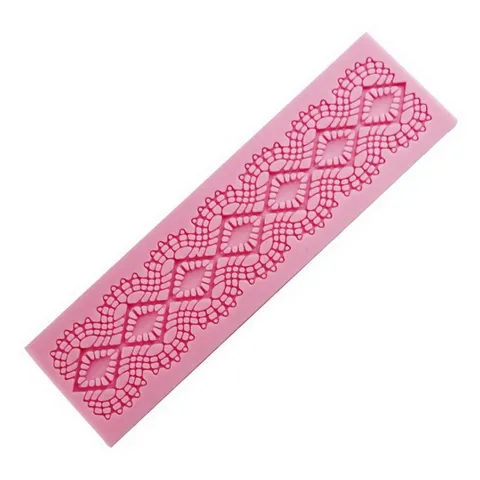 Khuôn silicon làm bánh, rau câu, socola, fondant hoa văn kiểu - Mã số 1068 790610