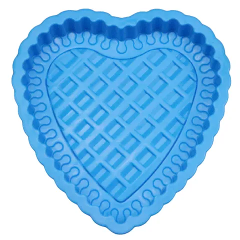 Khuôn silicone làm bánh, rau câu trái tim đan xen - Loại 24 cm – Mã 1105