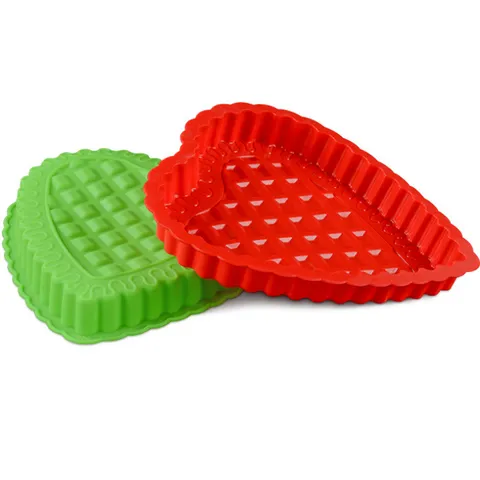 Khuôn silicone làm bánh, rau câu trái tim đan xen - Loại 24 cm – Mã 1105