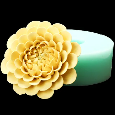 Khuôn silicone làm rau câu hoa thược dược - Kích thước 11 cm - Mã số 1273