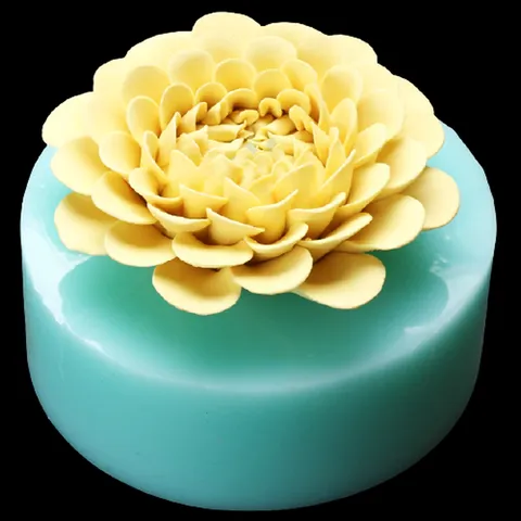 Khuôn silicone làm rau câu hoa thược dược - Kích thước 11 cm - Mã số 1273