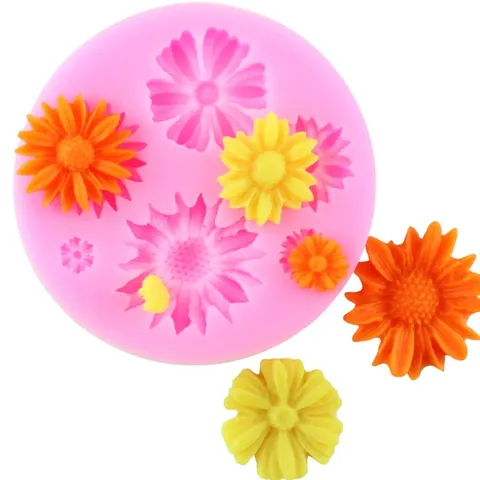 Khuôn silicone làm bánh, rau câu, socola các loại hoa – Mã 1641